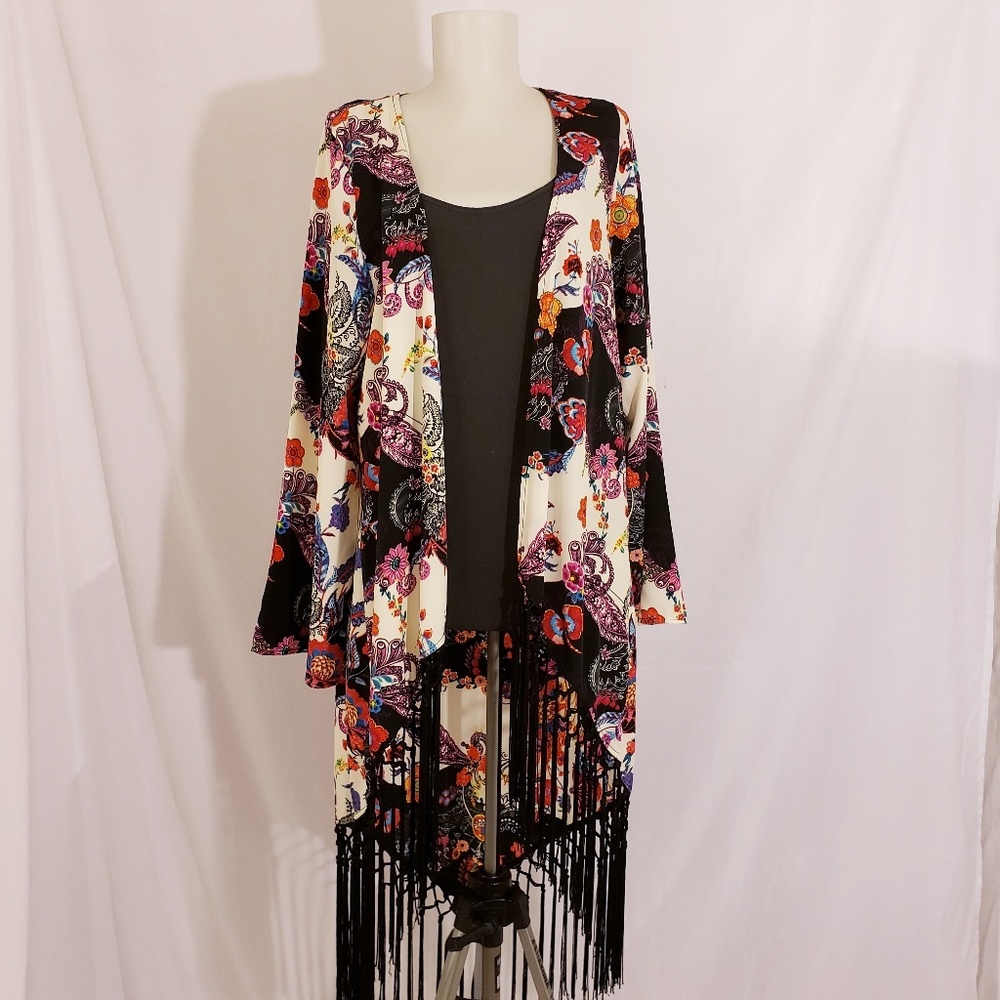 Coveted Clothing  Bright Foral and Tassels